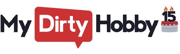 MyDirtyHobby 15 anniversary logo block