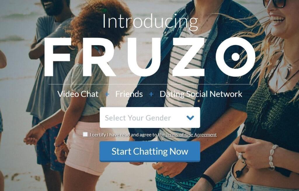 Fruzo Chat homepage view